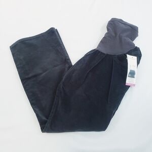 NWT Two Hearts Maternity Corduroy Bootcut Pants Dark Grey XL